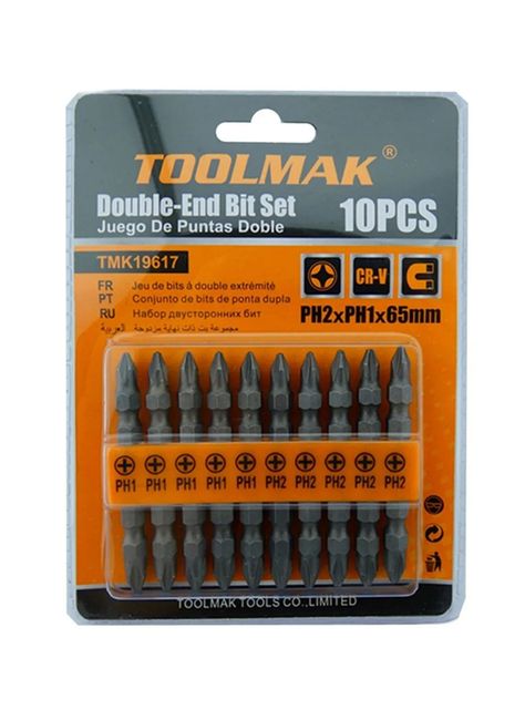Puntas Phillips Ph2 Ph1 Doble 10 Piezas Tmk19617-0