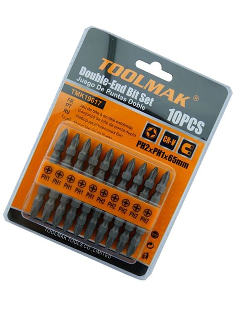 Puntas Phillips Ph2 Ph1 Doble 10 Piezas Tmk19617-2