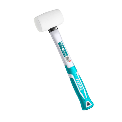 Combo Martillo Mazo De Goma 16oz Total Tht761636-0