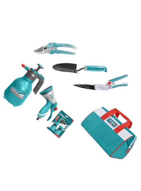 Juego Kit Herramientas De Jardín 7 Piezas Total Tos23048-1