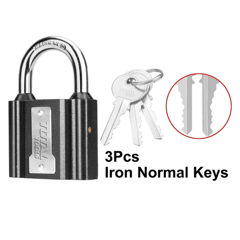 Candado De Seguridad 75 Mm Con 3 Llaves Total-1