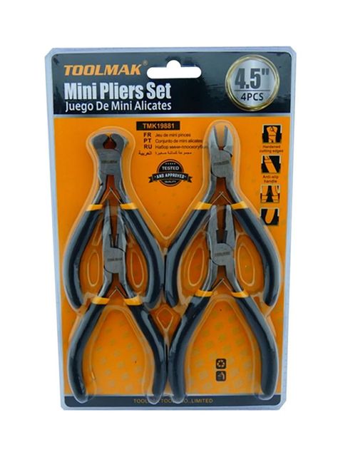 Juego Mini Alicates 4.5 Pulgadas 4 Piezas Tmk19881-0