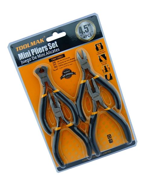 Juego Mini Alicates 4.5 Pulgadas 4 Piezas Tmk19881-1