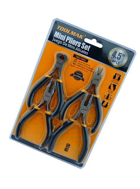 Juego Mini Alicates 4.5 Pulgadas 4 Piezas Tmk19881-2