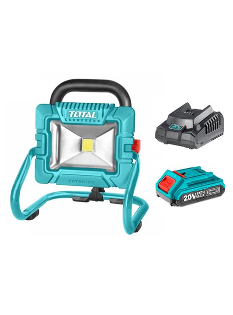 Foco Led Portátil 20v Exterior Bat+ Cargador Total Twli20258-0