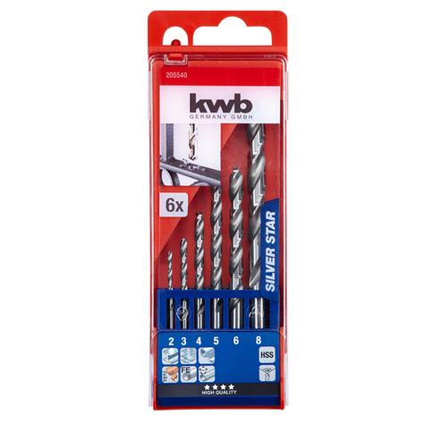 Set De Brocas Para Metal Hss 6 Piezas Kwb 205540-0
