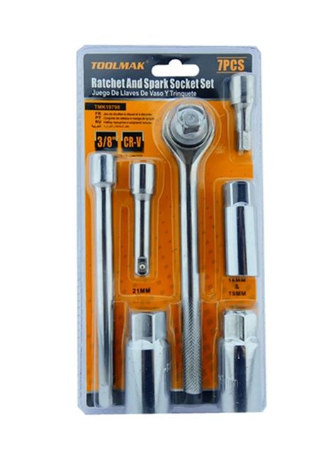 Set Juego Dados Chicharra 3/8 7 Piezas Tmk19798-0