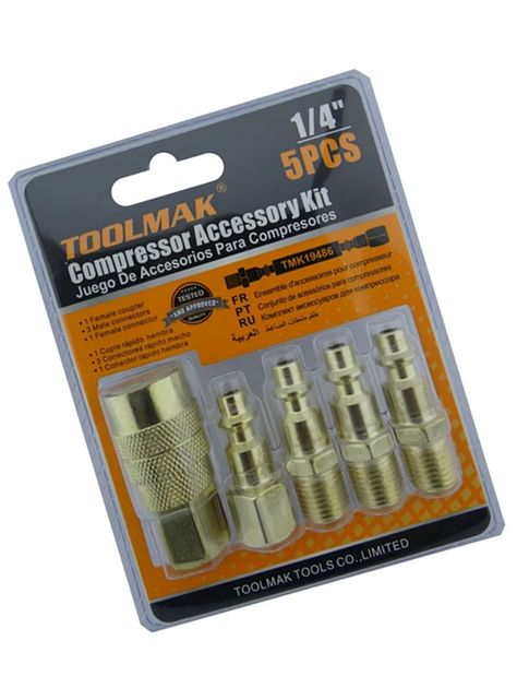 Accesorios Acoples Rapido P/ Compresor 5 Pcs Tmk-1