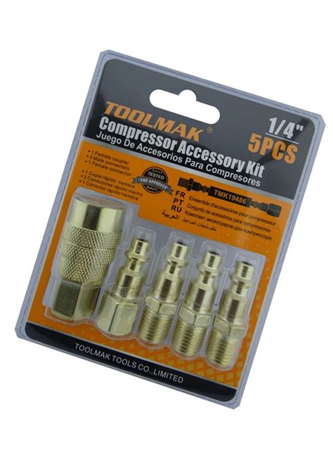 Accesorios Acoples Rapido P/ Compresor 5 Pcs Tmk-2