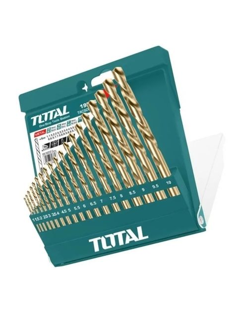 Set De Brocas Para Metal 19 Piezas Total Tacsd0195-1