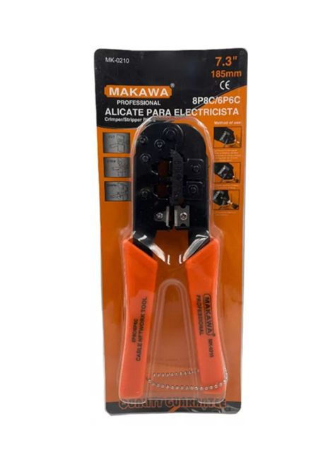 Crimpeadora Alicate Electricista 185 mm Makawa Mk0210-3