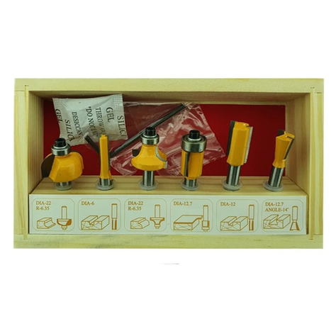 Fresas Madera 6 Pcs 1/4 Tupi Router Fresadora Tmk-1