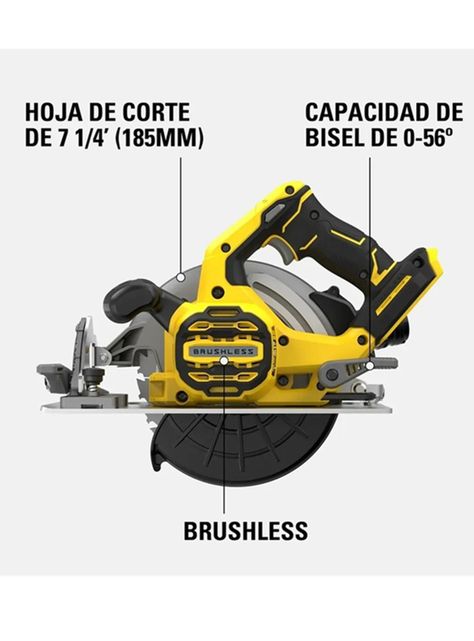 Sierra Circular Inalámbrica 20v 7-1/4 Stanley-2