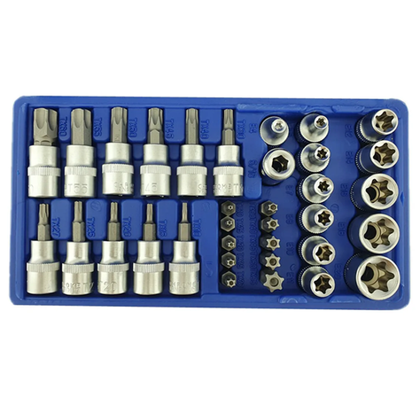 Set Dados 3/8 Torx Estrella Macho Y Hembra 34 Pcs-2