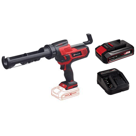 Pistola Calafatera 18v Bateria+ Cargador Einhell-0