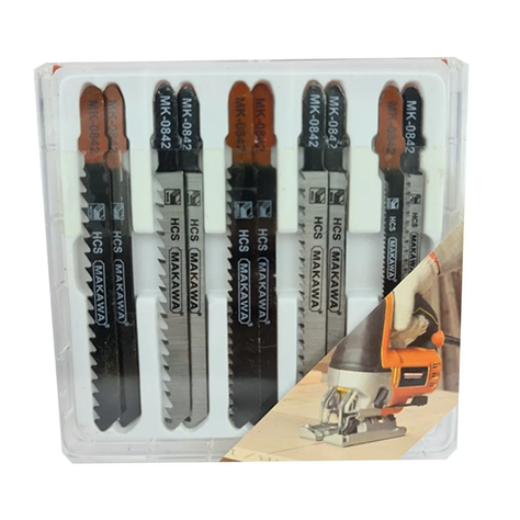 Hojas Para Sierra Caladora P/ Madera 10 Pcs Mk0842-1