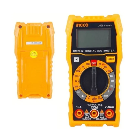 Multimetro Multitester Digital Ingco Dm2002-1