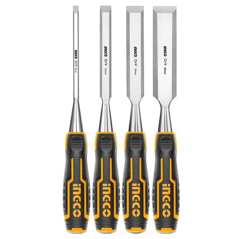 Set De Cinceles Para Madera 4 Piezas Ingco-0