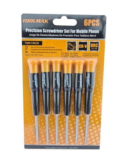 Destornilladores Para Celular 6 Piezas Tmk19626-0