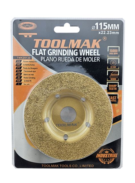 Disco Para Pulir Y Desbaste De Madera 115mm Plano Tmk20138  -0
