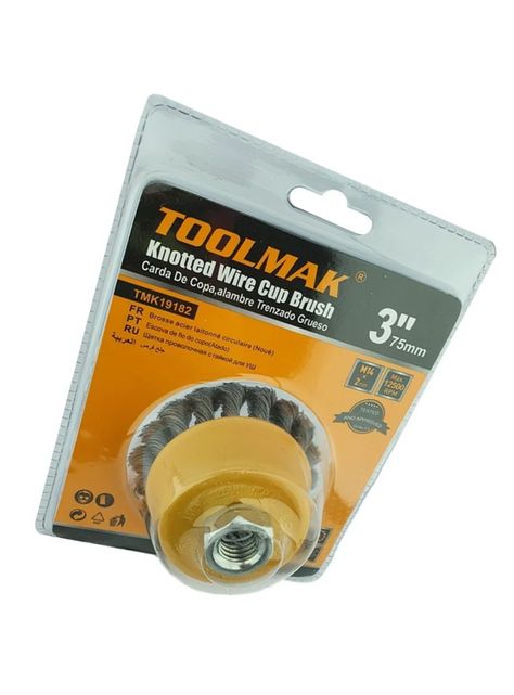 Escobilla Copa Trenzada 75mm Esmeril Tmk19182-2