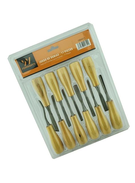 Cinceles Para Tallar Madera Gubia 11 Piezas Fw-2