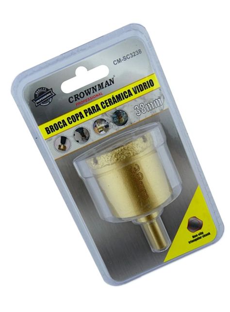 Broca Copa Diamantada Vidrio Ceramica Marmol 38mm-2