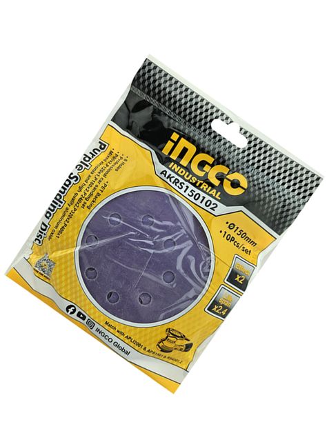 10 Disco Lija Zirconio 150mm Velcro Grano Variado Akrs150102  -2