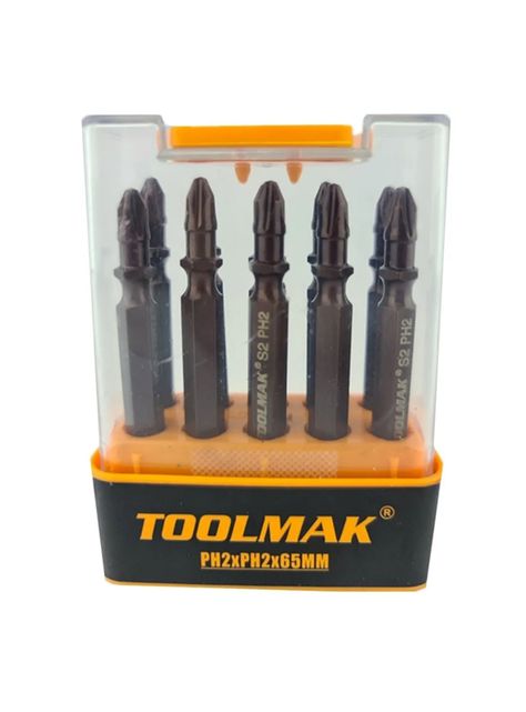 Puntas Phillips Ph2 Doble Magnetico 10pcs Tmk19710-0
