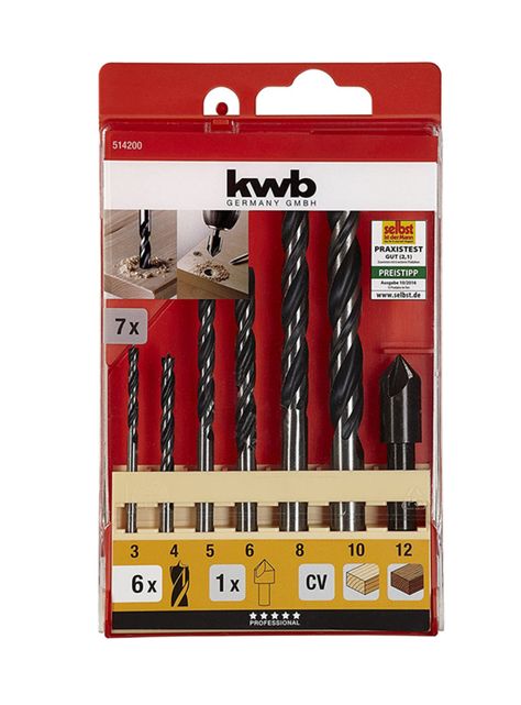 Set De Brocas Para Madera 7 Piezas Kwb 514200-1