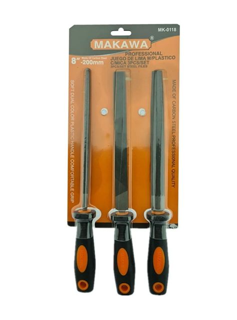 Juego De Limas Escofinas Para Madera 8 Pulgada 3 Piezas Mk-0