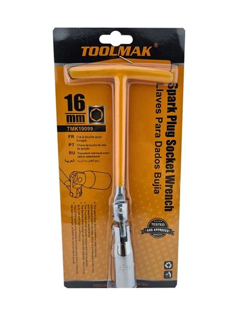 Llave Dado Saca Bujia Auto 16mm Toolmak Tmk19099-0