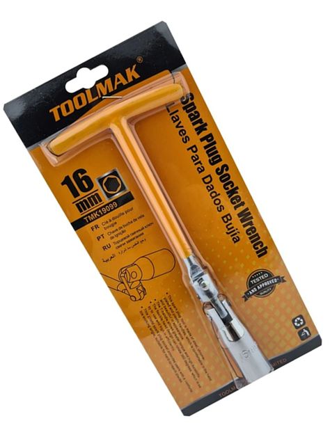 Llave Dado Saca Bujia Auto 16mm Toolmak Tmk19099-1