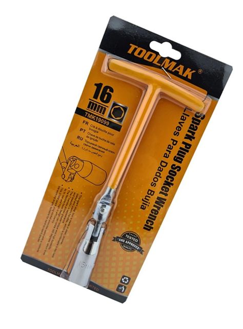 Llave Dado Saca Bujia Auto 16mm Toolmak Tmk19099-2