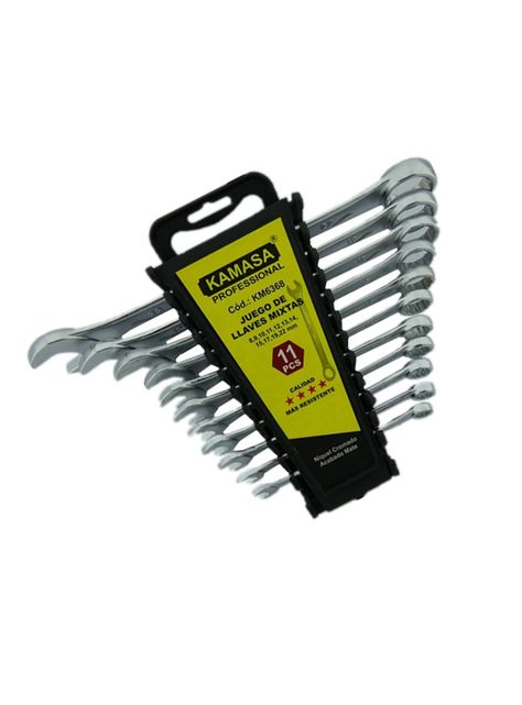 Kit Juego Llaves Punta De Corona 11 Piezas Km6368-1