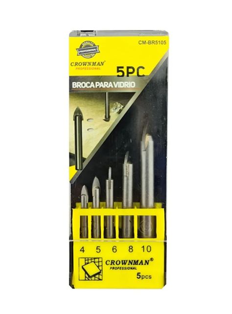 Brocas Para Cerámica Y Vidrio 5 Pcs Liso Cmbr5105-0