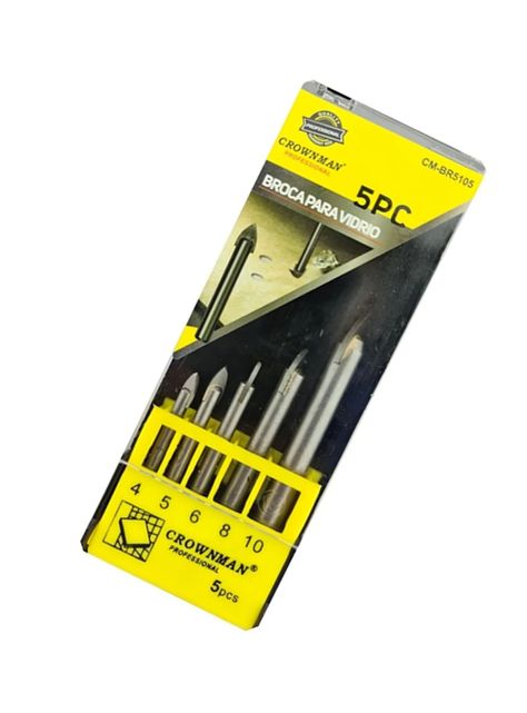 Brocas Para Cerámica Y Vidrio 5 Pcs Liso Cmbr5105-1