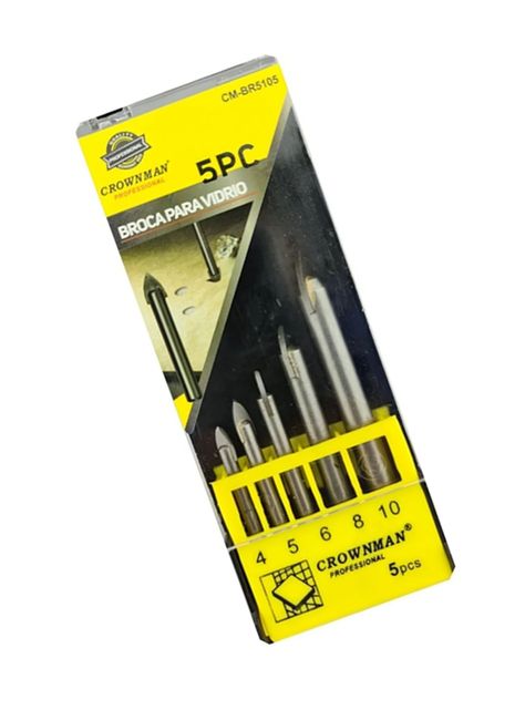 Brocas Para Cerámica Y Vidrio 5 Pcs Liso Cmbr5105-2