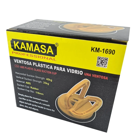 Ventosa Para Vidrio 40 - 35 Kg Kamasa Km1690-2