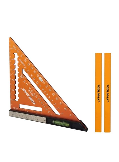 Escuadra De Carpintero Rápida Multifunción 5 Pcs Toolmak-1