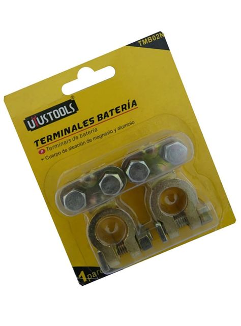 Terminales Bornes Bateria Auto 12v 6e + / - Tmb02n-1