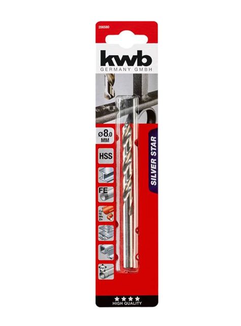 Broca Para Metal Hss 8.0mm Kwb 206580-1