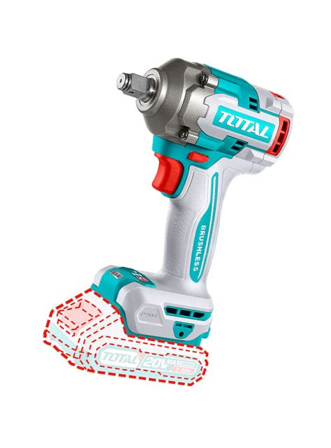 Taladro Pistola Llave Impacto 20v Carg+ 2bat Total Tiwli2040-1
