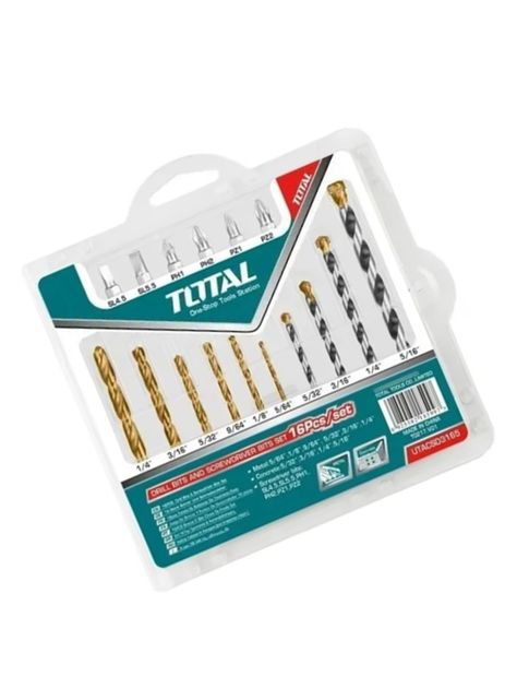 Set Puntas Mechas Metal Concreto 16 Piezas Total-1