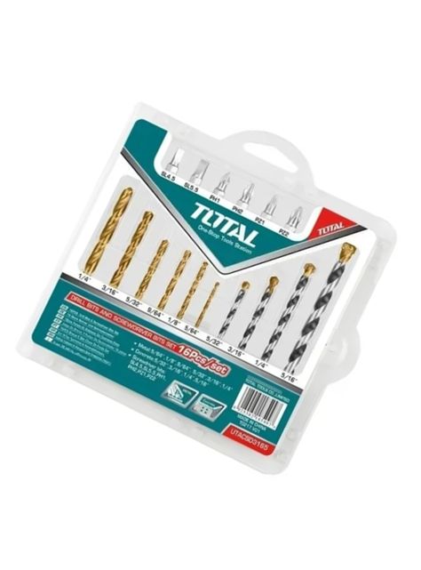 Set Puntas Mechas Metal Concreto 16 Piezas Total-2