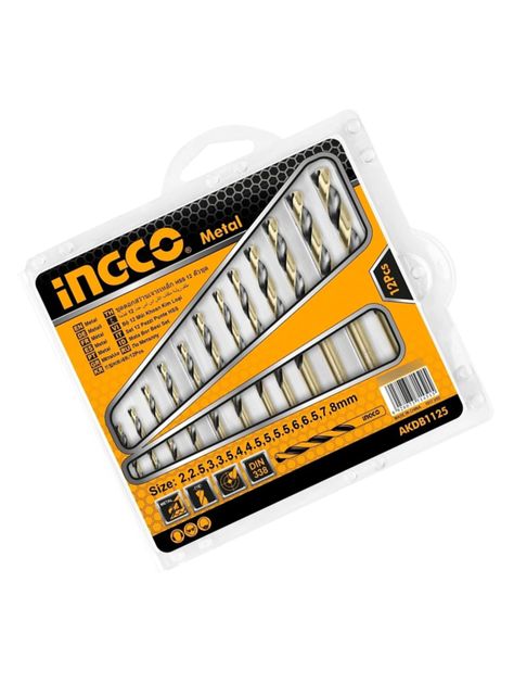 Set De Broca Para Metal 12 Piezas Ingco Akdb1125-1