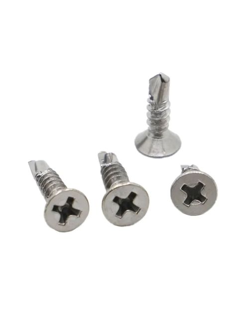 Tornillo Cabeza Plana Punta Broca 8x1/2 1000 Pcs Sl19842-1
