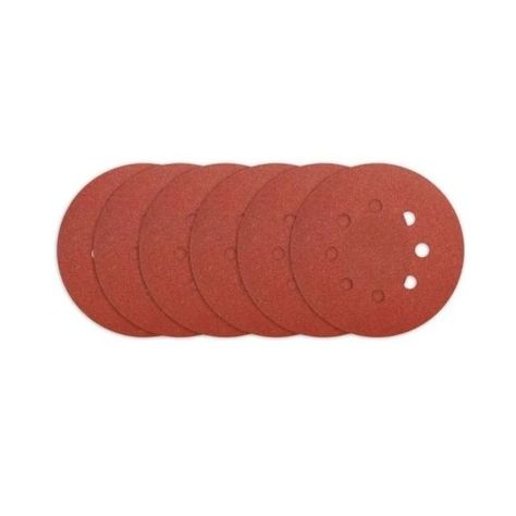 5 Disco Lija Para Pulir 125mm Velcro Grano Variado Ingco-1