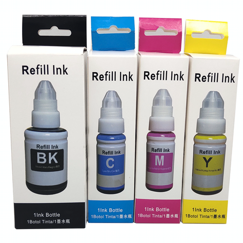 Pack Tintas Alternativa Gi-190 Refill Para Impresora Canon-0