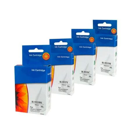 Pack De 4 Tinta Alternativa 932xl Negro 933xl Colores-0